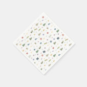 Cute kerstbomen Cadeaus Ornamenten Pattern Servet (Hoek)