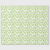 Cute kerstbomen Pattern Wrapping Paper Cadeaupapier (Vlak)