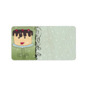 Cute-kerstcadeaulabel Etiket (Voorkant)