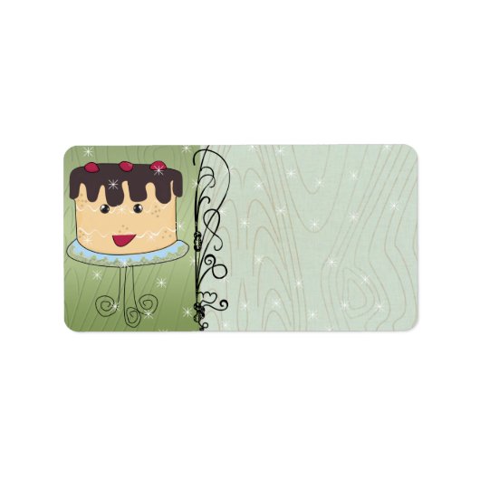 Cute-kerstcadeaulabel Etiket (Voorkant)