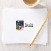 Cute kerstcadeaulabel voor flauw vallen etiket (Insitu)