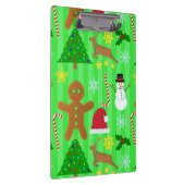 Cute Kerstcollage Holiday Patroon Klembord (Rechts)