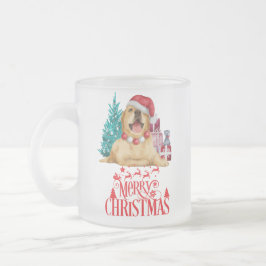 Cute kerstdog matglas koffiemok