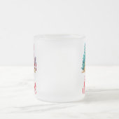 Cute kerstdog matglas koffiemok (Center)