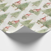 Cute KerstElves Cadeaupapier (Hoek)