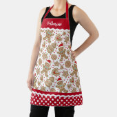 Cute Kerstfeestay Gingerbrood Man Schort (Insitu)