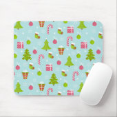 Cute Kerstfeestay Pattern Muismat (Met muis)