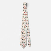 Cute Kerstfeestelijke regenbogen Feestdagen Patroo Stropdas (Voorkant)