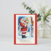 Cute  kerstgedicht briefkaart (Staand voorkant)