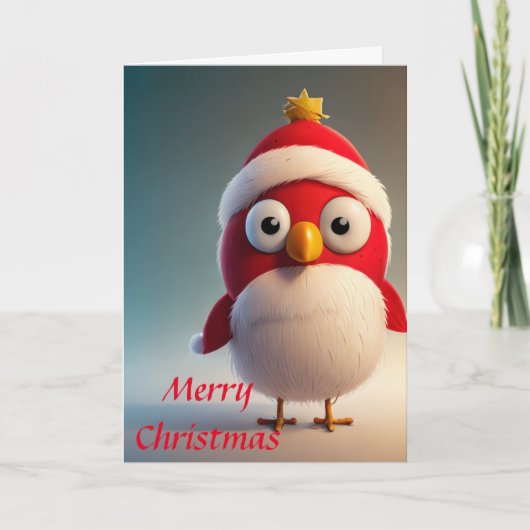 Cute Kerstgevel Feestdagen Kaart (Voorkant)