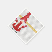 Cute KerstGirl Gnome Personalized Servet (Hoek)