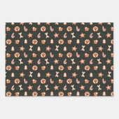 Cute Kersthond Inpakpapier Vel (Voorkant 3)