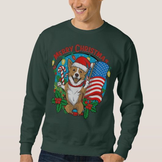 Cute Kersthond Trui (Voorkant)