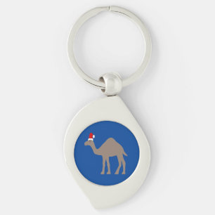 Cute kerstkamel sleutelhanger