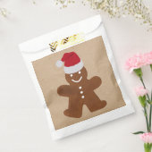 Cute Kerstkerst Gingerbrood Man Cookies Kraft Bedankzakje (Gezegeld)