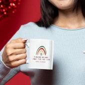 Cute kerstleraar Gift Modern Drawn regenboog Mok