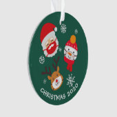Cute Kerstmis 2020 Quarantine Herdenking Ornament (voorkant)