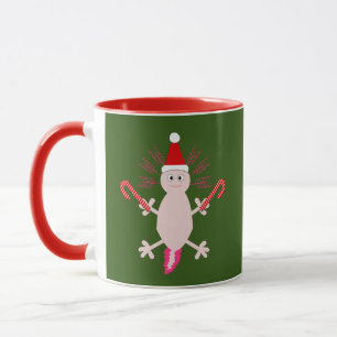 Cute Kerstmis Axolotl Mok