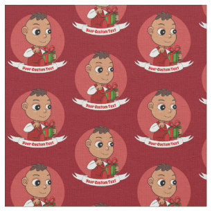 Cute Kerstmis baby cartoon Stof