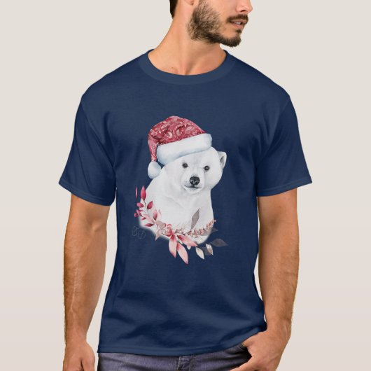 Cute Kerstmis Beer Cub T-shirt (Voorkant)
