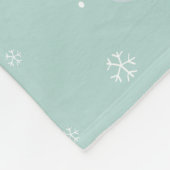Cute Kerstmis Beer Kinder Fleece Blanket (Hoek)