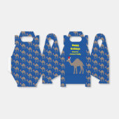 Cute Kerstmis Camel Custom Bedankdoosjes (Uitgevouwen)