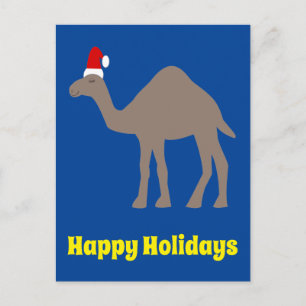 Cute Kerstmis Camel Custom Briefkaart