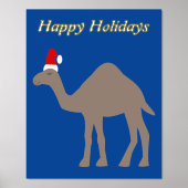Cute Kerstmis Camel Custom Folie Afdrukken (Voorkant)