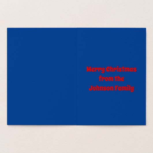 Cute Kerstmis Camel Custom Folie Kaarten (Binnen)