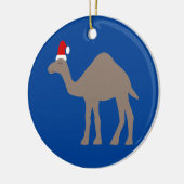 Cute Kerstmis Camel Custom Keramisch Ornament (Links)