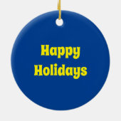 Cute Kerstmis Camel Custom Keramisch Ornament (Achterkant)