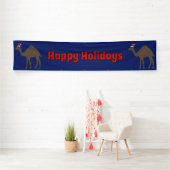 Cute Kerstmis Camel Custom Spandoek (Insitu)