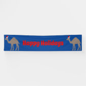 Cute Kerstmis Camel Custom Spandoek (Horizontaal)