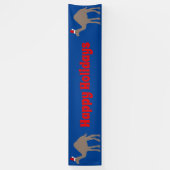 Cute Kerstmis Camel Custom Spandoek (Verticaal)