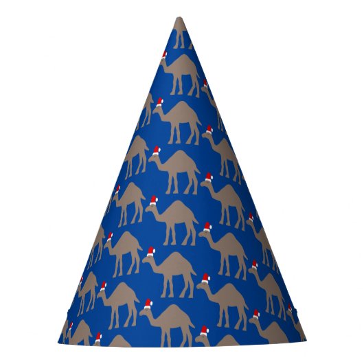 Cute Kerstmis Camel Pattered Feesthoedjes (Voorkant)