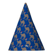 Cute Kerstmis Camel Pattered Feesthoedjes (Rechts)
