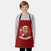 Cute Kerstmis cartoon Apron Schort (Gedragen)