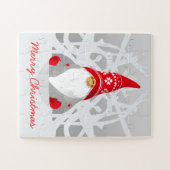 Cute Kerstmis Elf Legpuzzel (Horizontaal)
