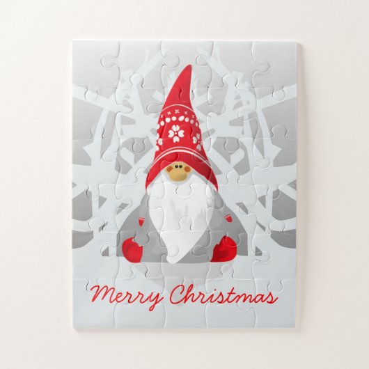 Cute Kerstmis Elf Legpuzzel (Verticaal)