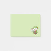 Cute Kerstmis Elf met snoepriet Post-it® Notes (Voorkant)