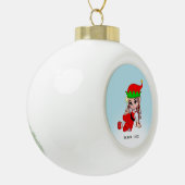 Cute Kerstmis, Elf Metal Ornament (Links)