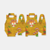Cute Kerstmis Fox Bedankdoosjes (Uitgevouwen)