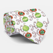 Cute Kerstmis Ho Ho Ho, Candy Canes Ornaments Stropdas (Opgerold)