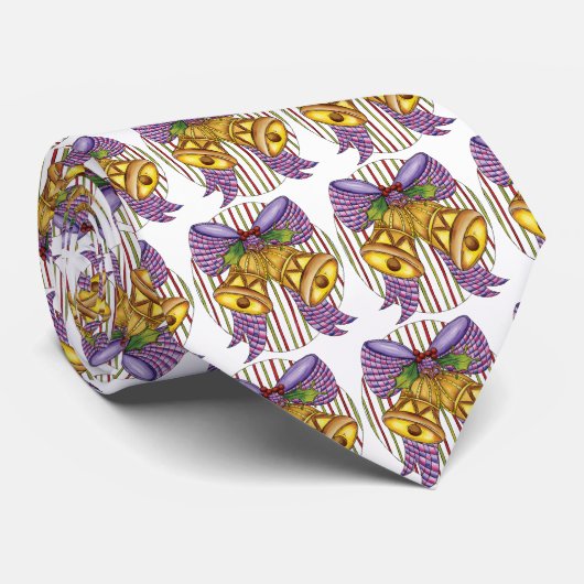 Cute Kerstmis Jingle Bells met lint en lint Stropdas (Opgerold)