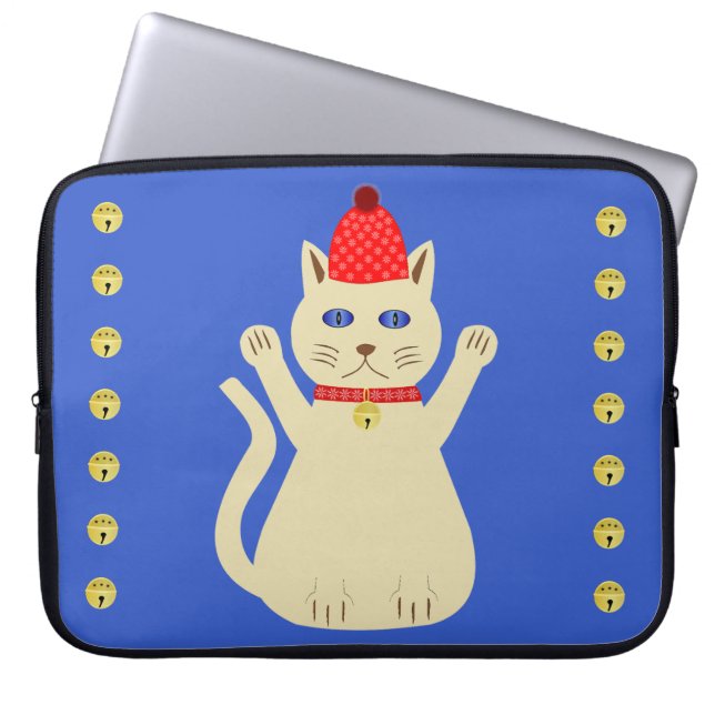 Cute Kerstmis Laptop Sleeve (Voorkant)
