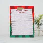 Cute Kerstmis Letterhead Stationery (Staand voorkant)