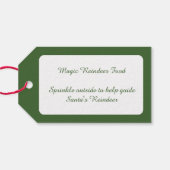 Cute Kerstmis Magic Reindeer Food Cadeaulabel (Achterkant Horizontaal)