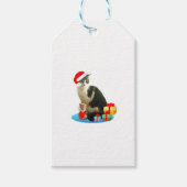 Cute Kerstmis Merlin Cat Cadeaulabel (Voorkant)
