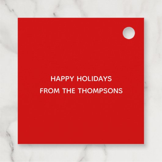 Cute Kerstmis Moose Bedankjes Labels (Achterkant)