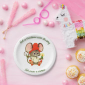 Cute Kerstmis-muis Papieren Bordje (Feest)
